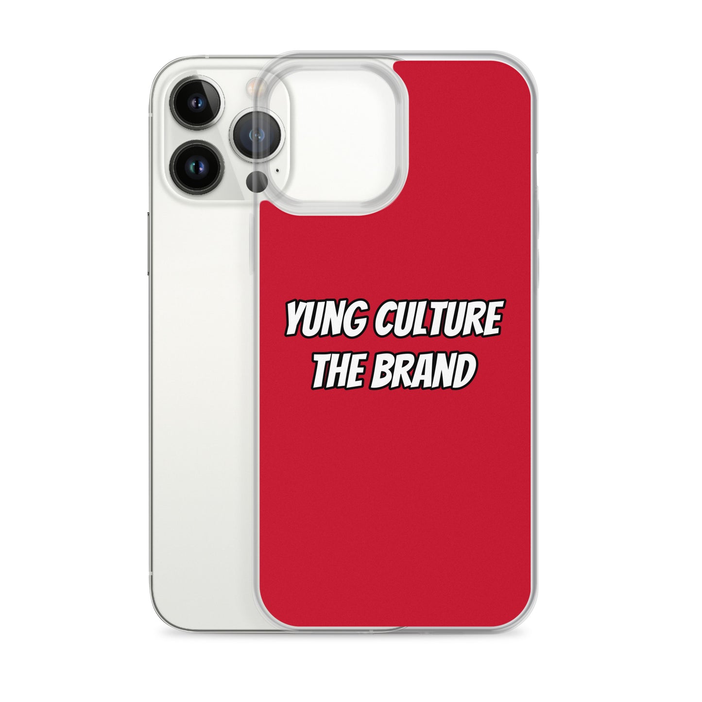 Yung Culture The Brand - Clear Case for iPhone® (Red)