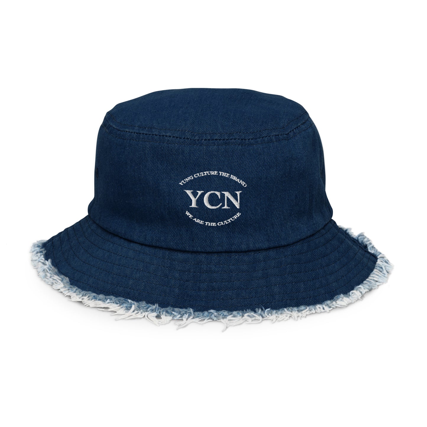 YCN - Distressed denim bucket hat