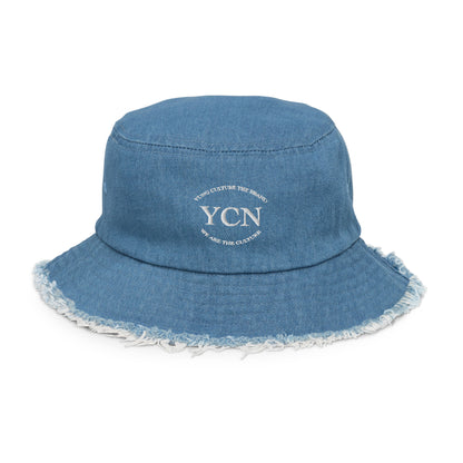 YCN - Distressed denim bucket hat