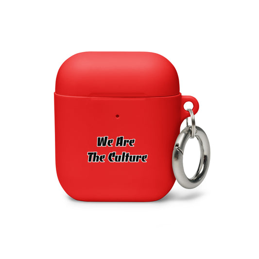 We Are The Culture - Rubber Case for AirPods® (Red)