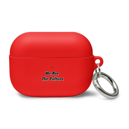 We Are The Culture - Rubber Case for AirPods® (Red)